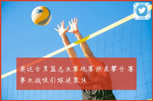 奥运会男篮总决赛观赛热度攀升 赛事决战吸引球迷聚焦