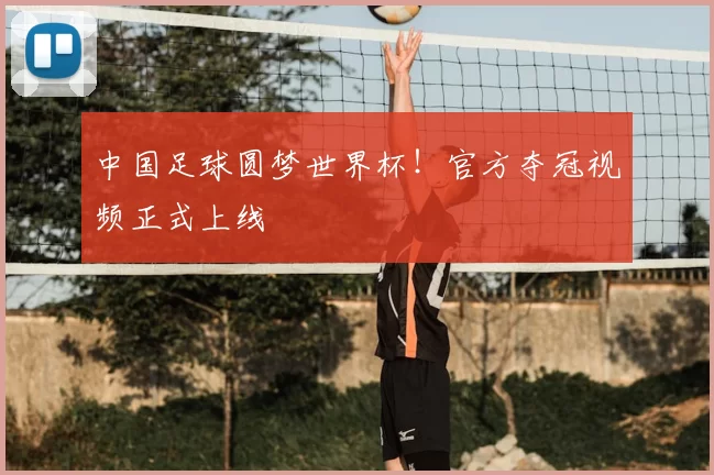 中国足球圆梦世界杯！官方夺冠视频正式上线